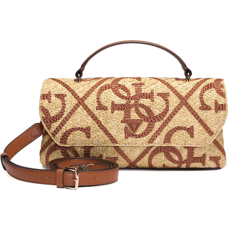 GUESS ψάθινη ταμπά τσάντα χείρος Kirsten