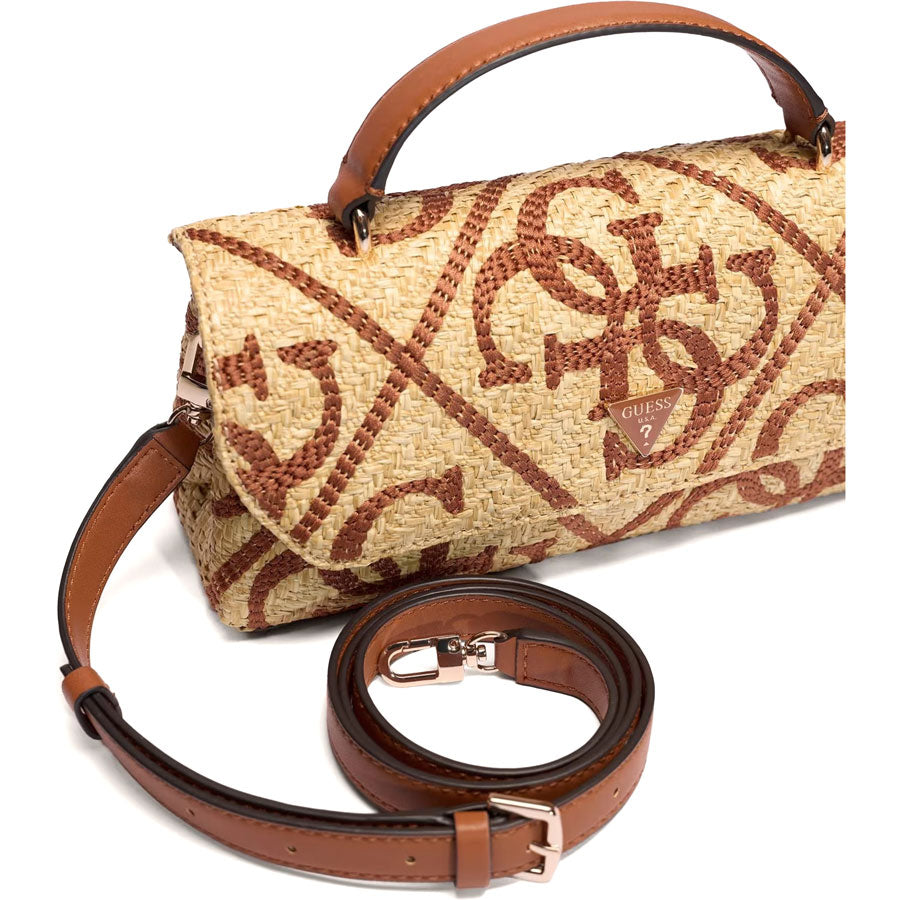 GUESS ψάθινη ταμπά τσάντα χείρος Kirsten