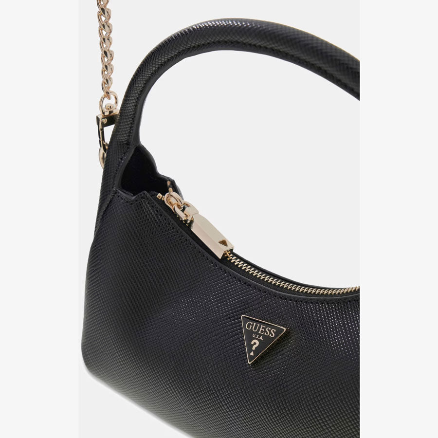 Guess μαύρη mini τσάντα χιαστί Gilda