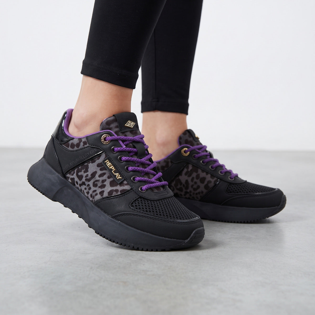 REPLAY black sneaker MISS LEO