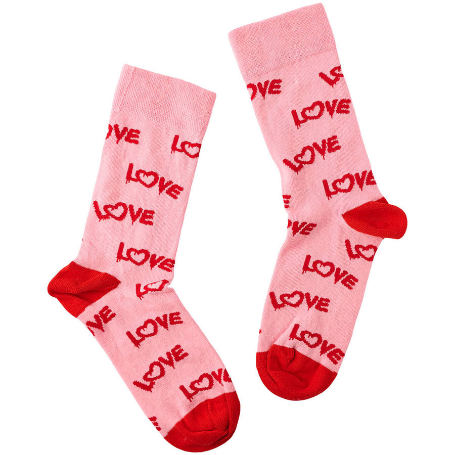 Dirty Socks ροζ κάλτσες LOVE