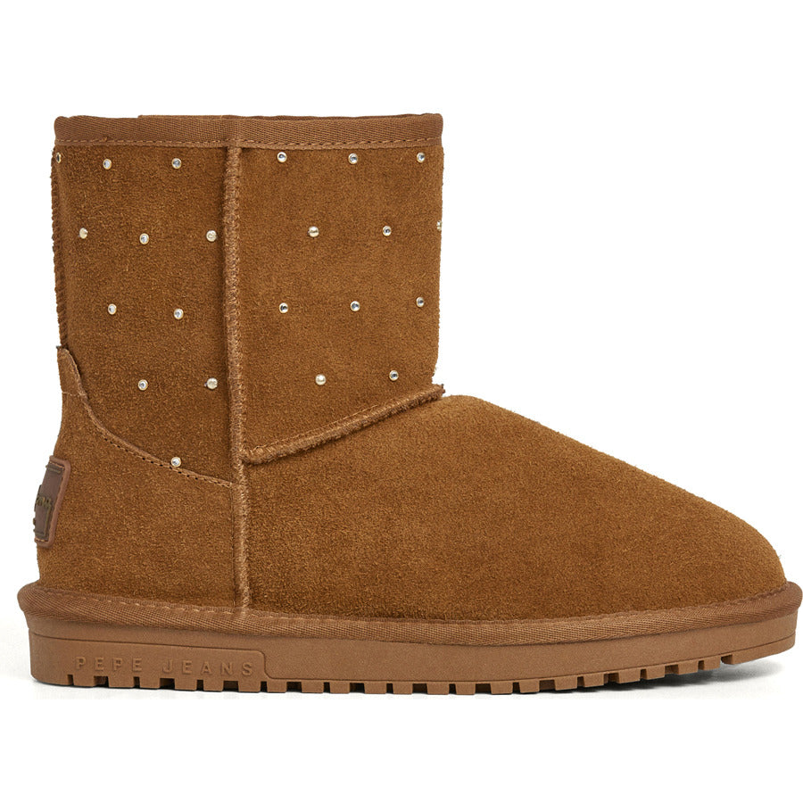 Pepe Jeans δερμάτινο κάμελ Australian boot PLS500002