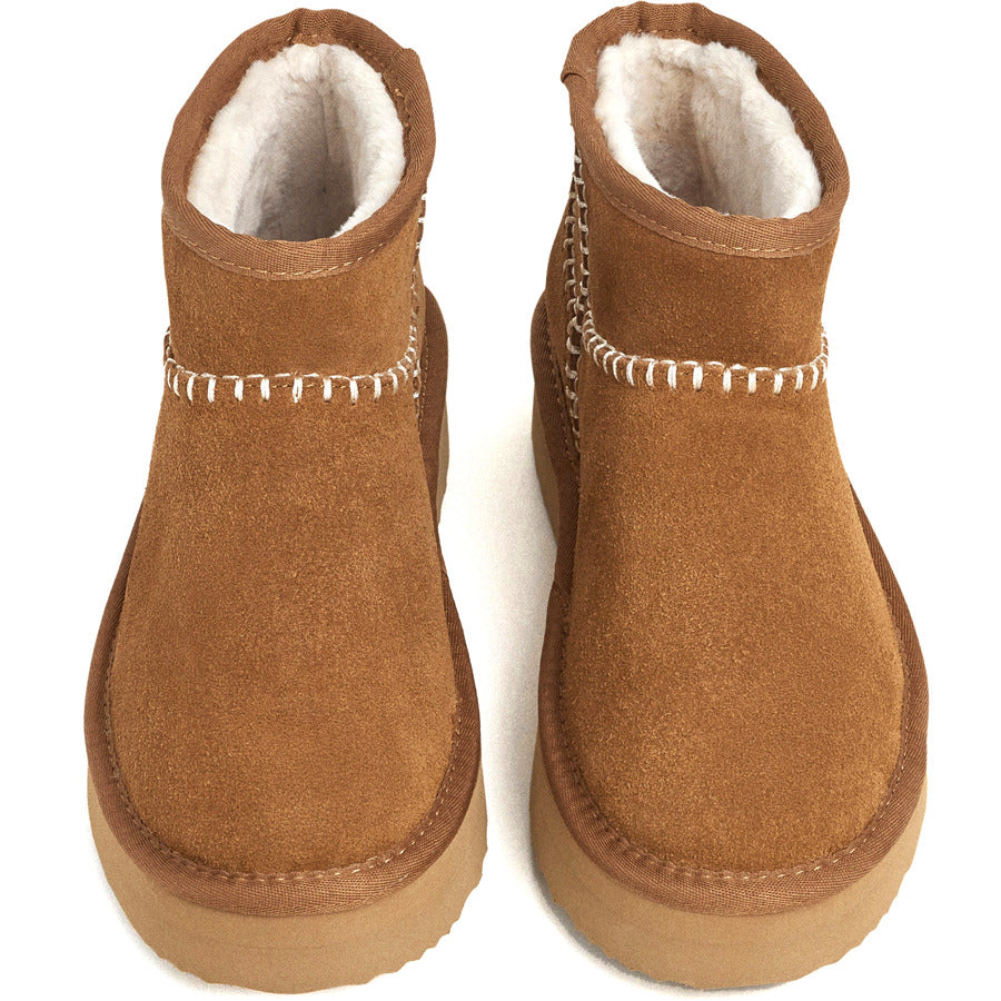 Pepe Jeans δερμάτινο κάμελ Australian boot PLS500004