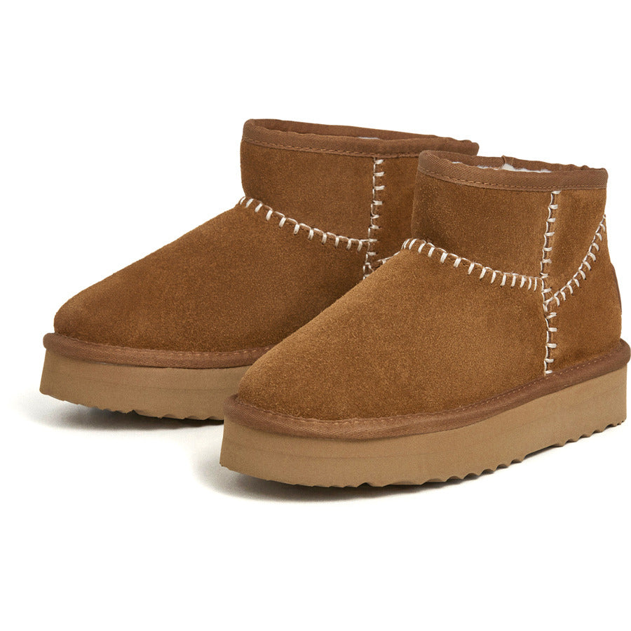 Pepe Jeans δερμάτινο κάμελ Australian boot PLS500004