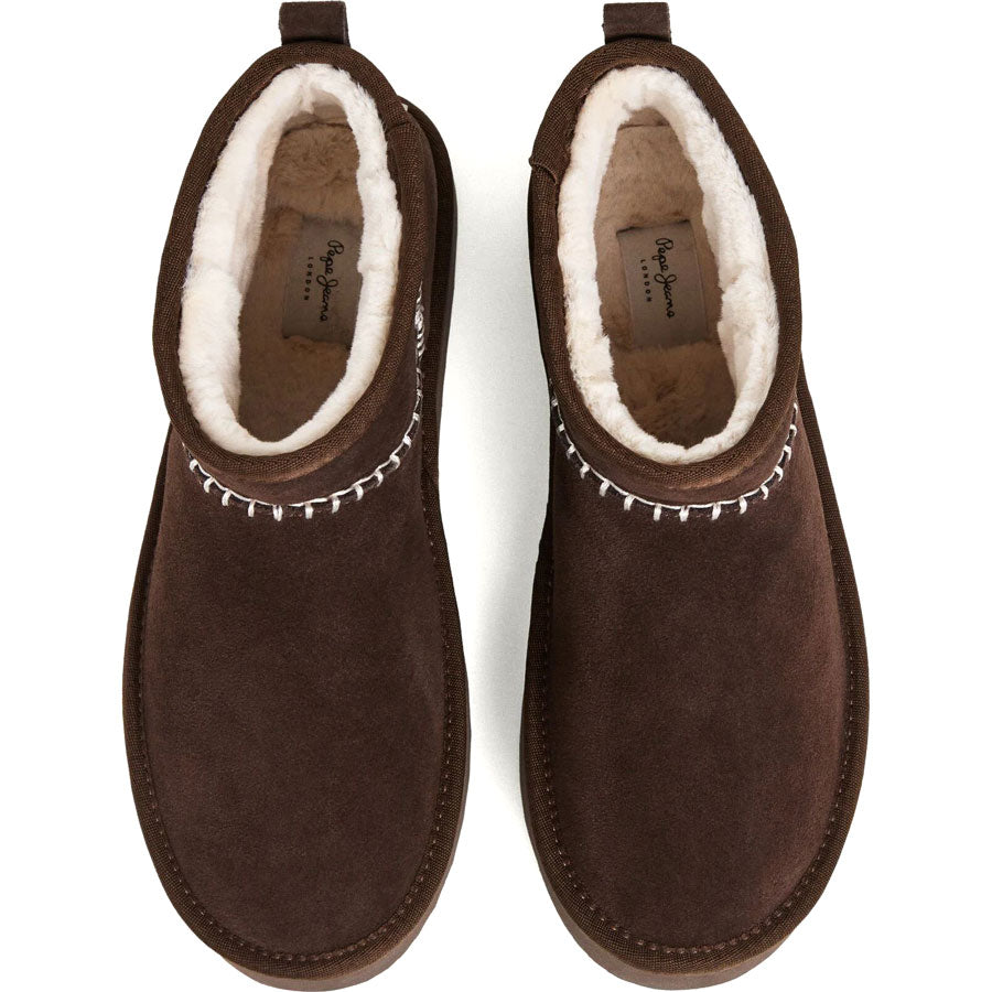 Pepe Jeans δερμάτινο καφέ Australian boot PLS500004