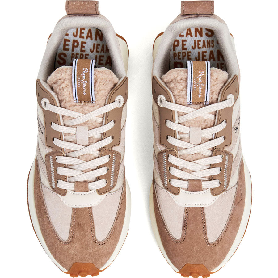 Pepe Jeans μπεζ sneaker LUCKY PLS600069