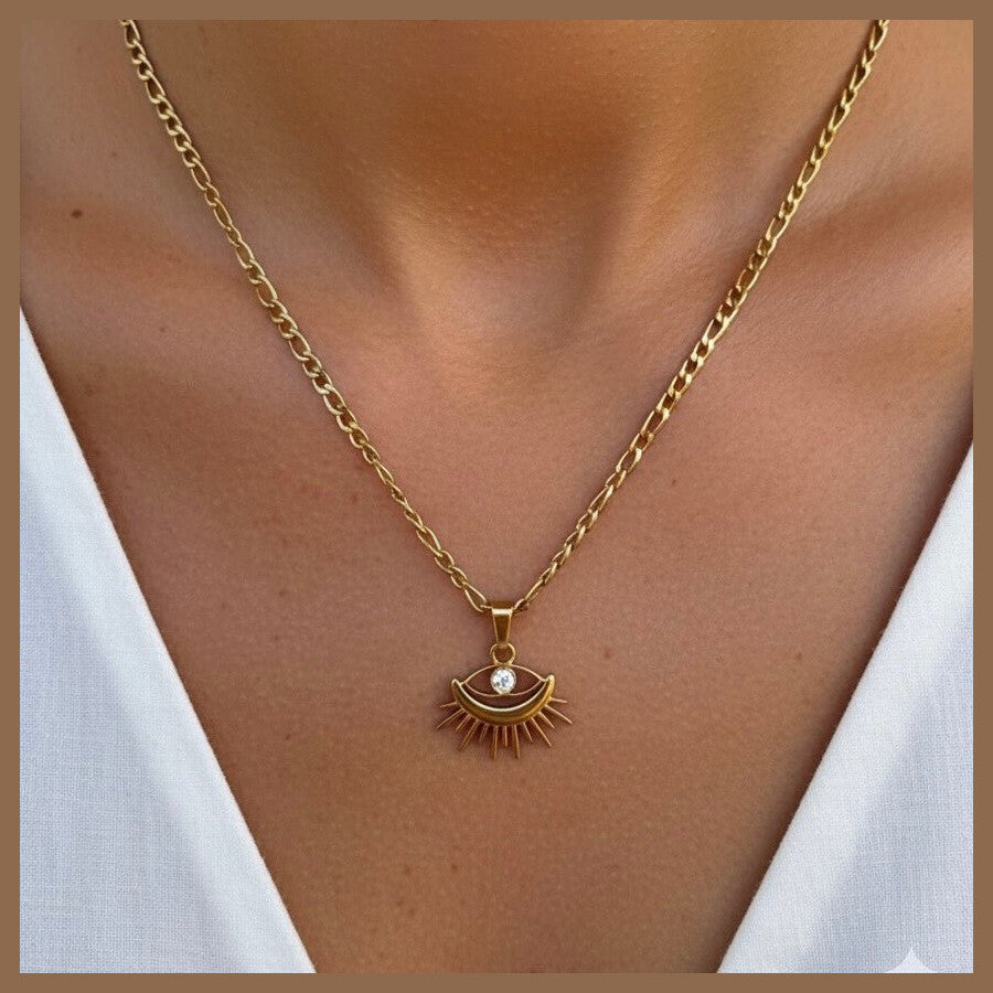 Duestelle κολιέ με επιχρύσωση 18K AMULET