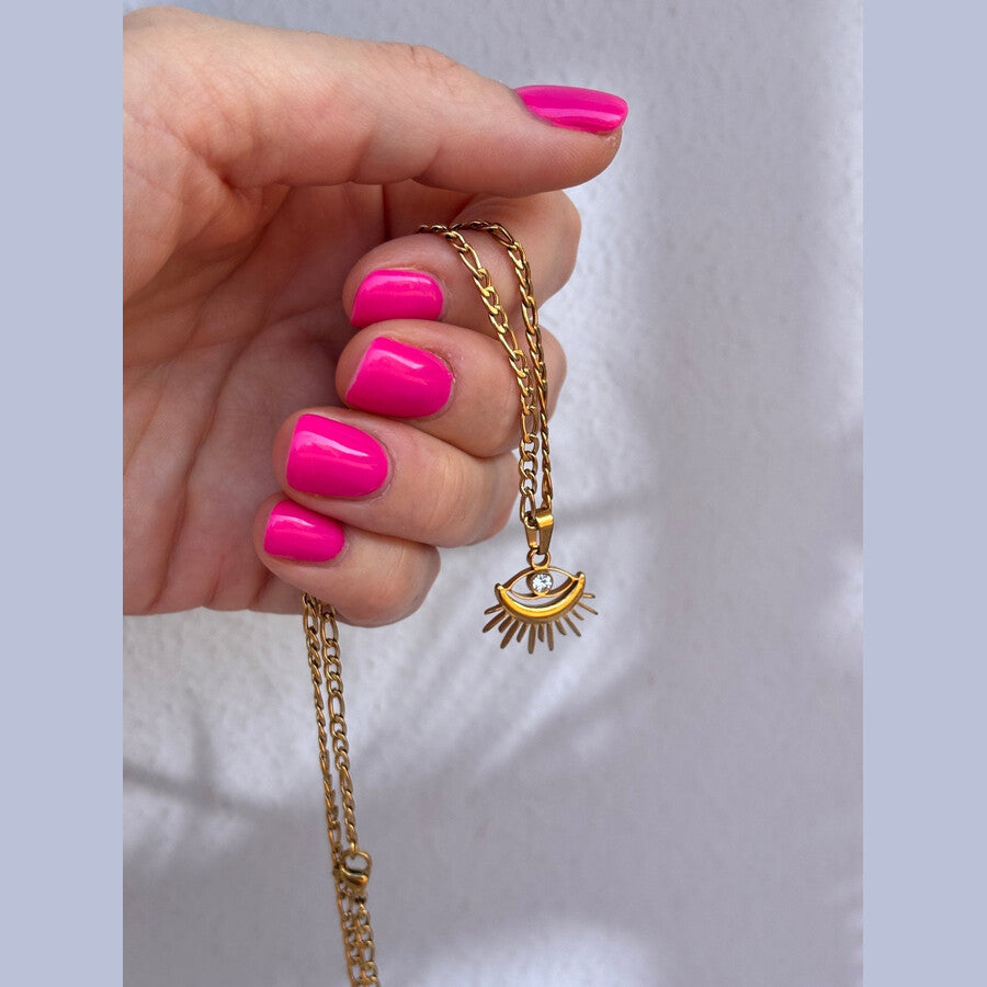 Duestelle κολιέ με επιχρύσωση 18K AMULET