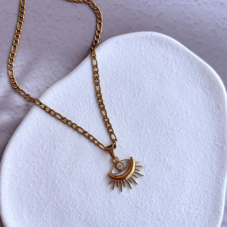 Duestelle κολιέ με επιχρύσωση 18K AMULET