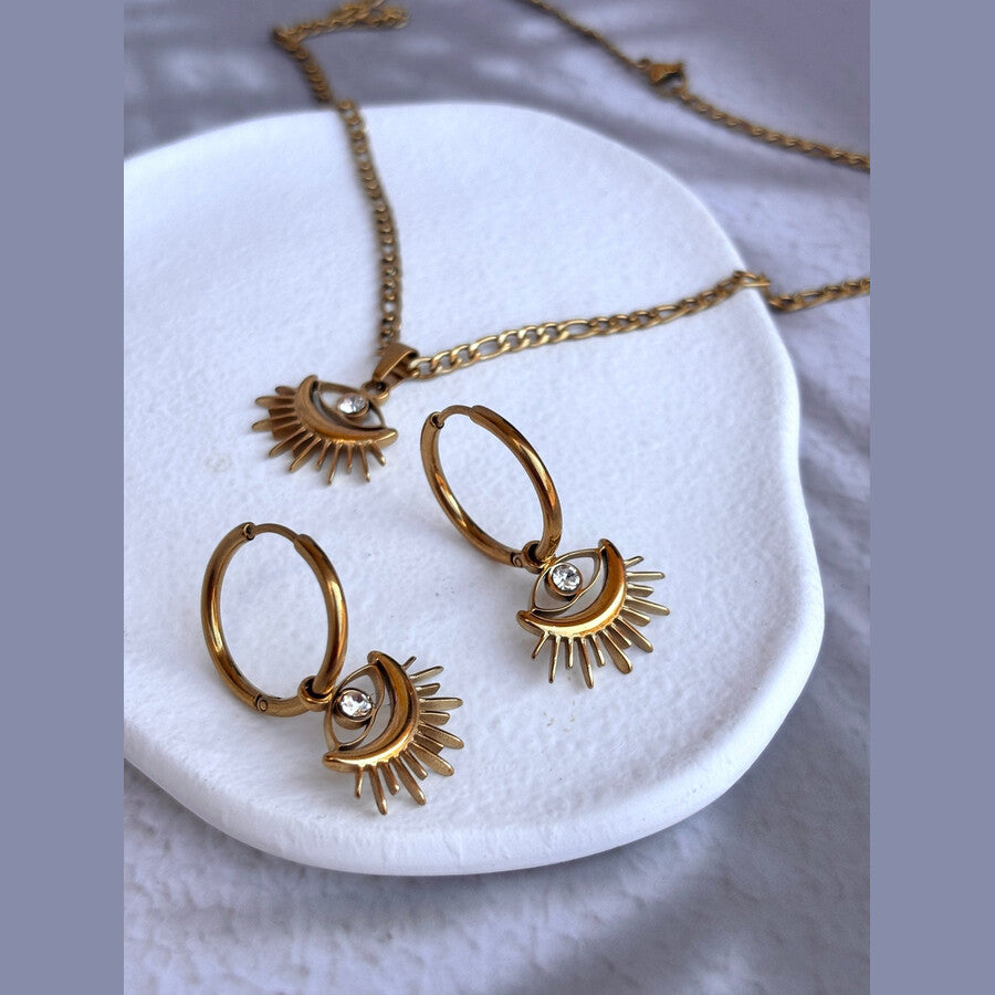 Duestelle κολιέ με επιχρύσωση 18K AMULET