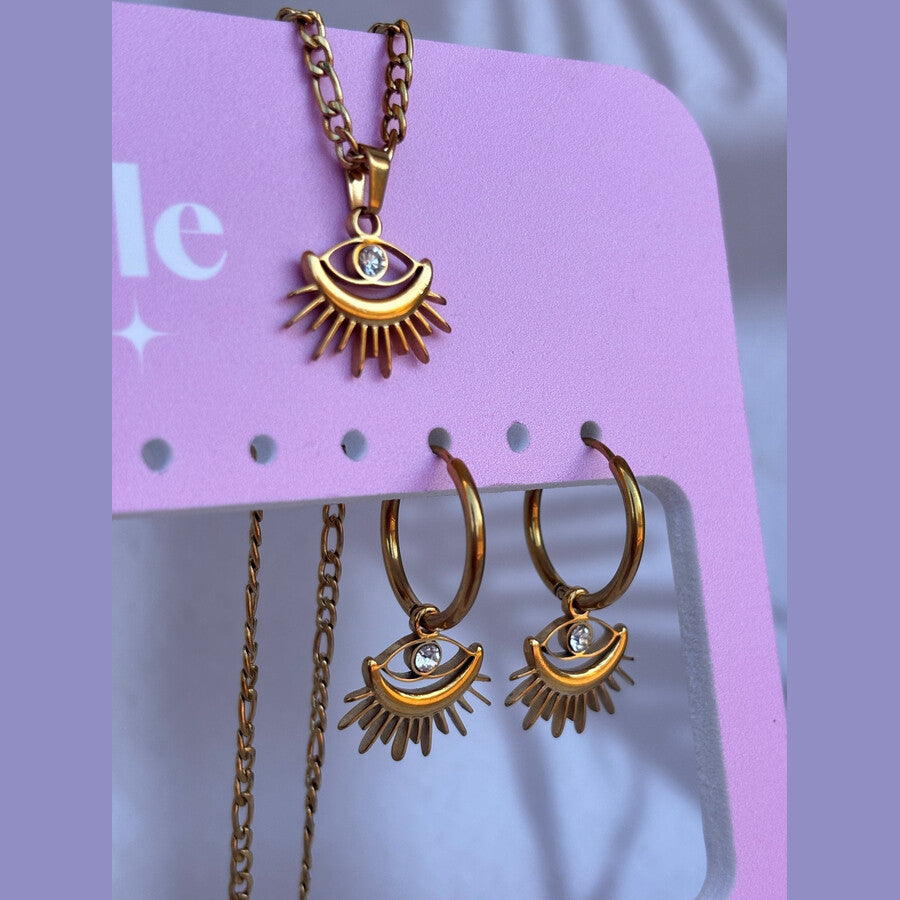 Duestelle κολιέ με επιχρύσωση 18K AMULET