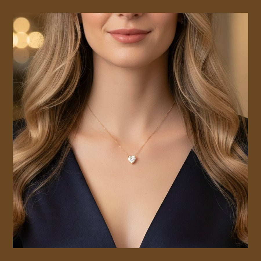 Duestelle κολιέ με επιχρύσωση 18K Clara