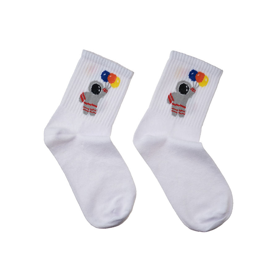 Dirty Socks λευκές κάλτσες Spaceman