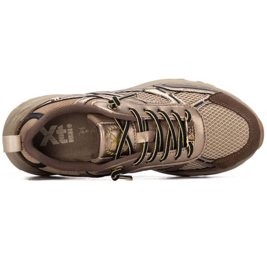 Xti καφέ sneaker 145390