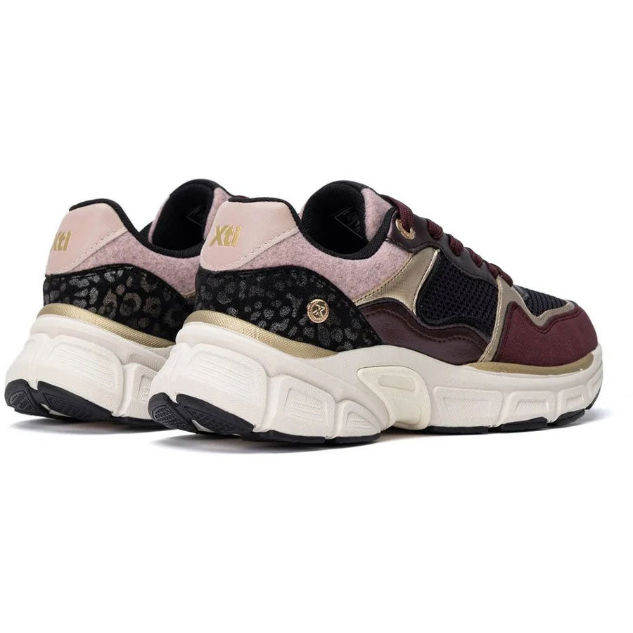 Xti μπορντό sneaker 146381