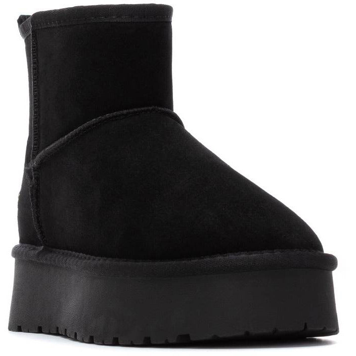 Carmela μαύρο short δερμάτινο Australian Boot 162632