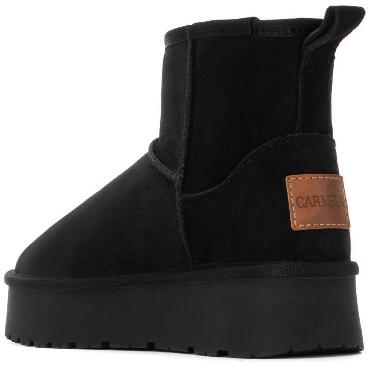 Carmela μαύρο short δερμάτινο Australian Boot 162632