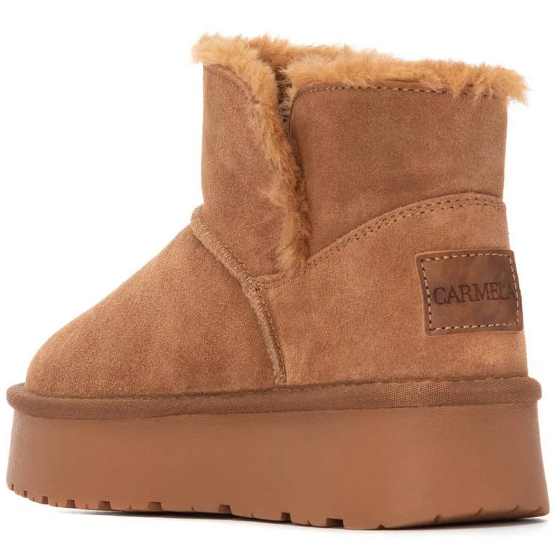 Carmela κάμελ δερμάτινο Australian Boot 162633
