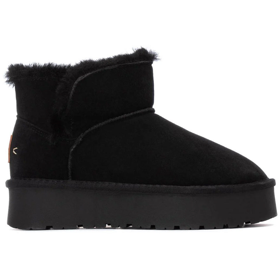 Carmela μαύρο δερμάτινο Australian Boot 162633
