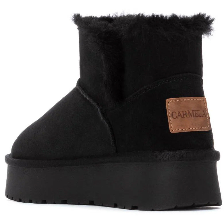 Carmela μαύρο δερμάτινο Australian Boot 162633