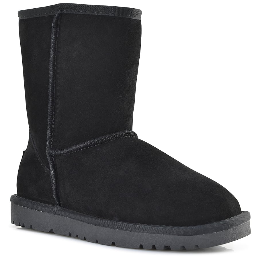 Μαύρο δερμάτινο Australian Boot Kelara K21209