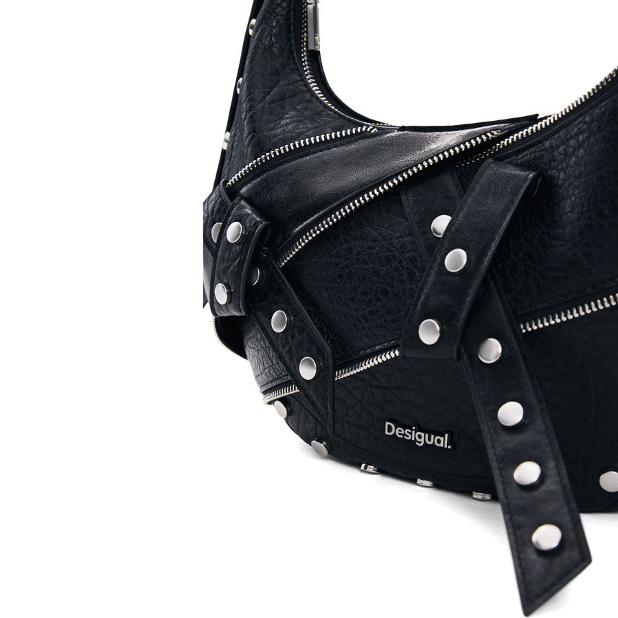 Desigual μαύρη τσάντα ώμου 26WAXP28