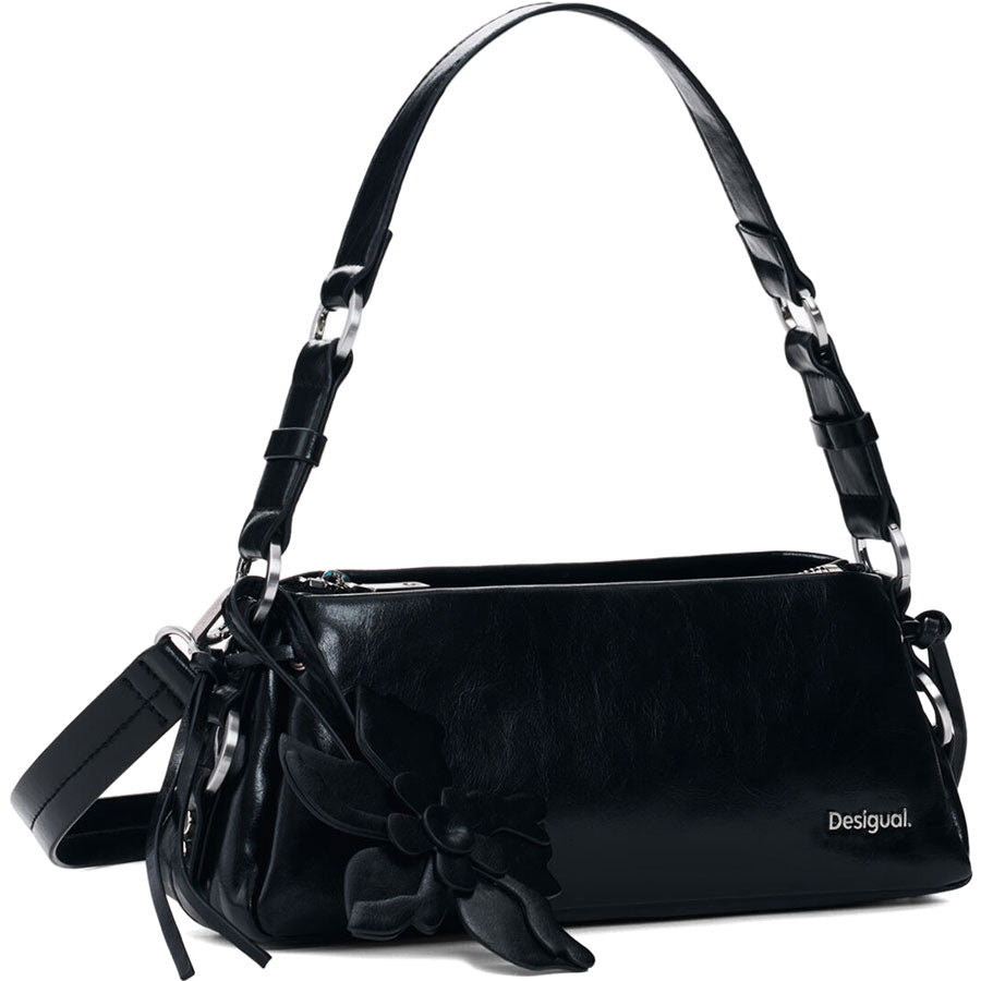 Desigual μαύρη τσάντα ώμου 26WAXP64