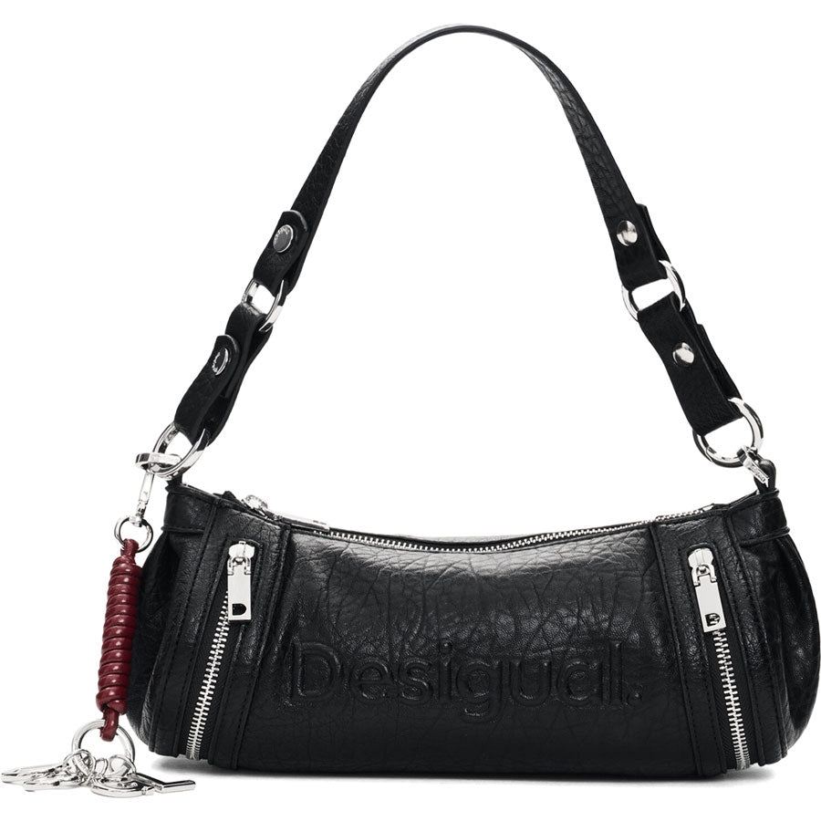 Desigual μαύρη mini τσάντα ώμου 26WAXP99