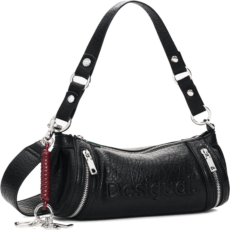 Desigual μαύρη mini τσάντα ώμου 26WAXP99