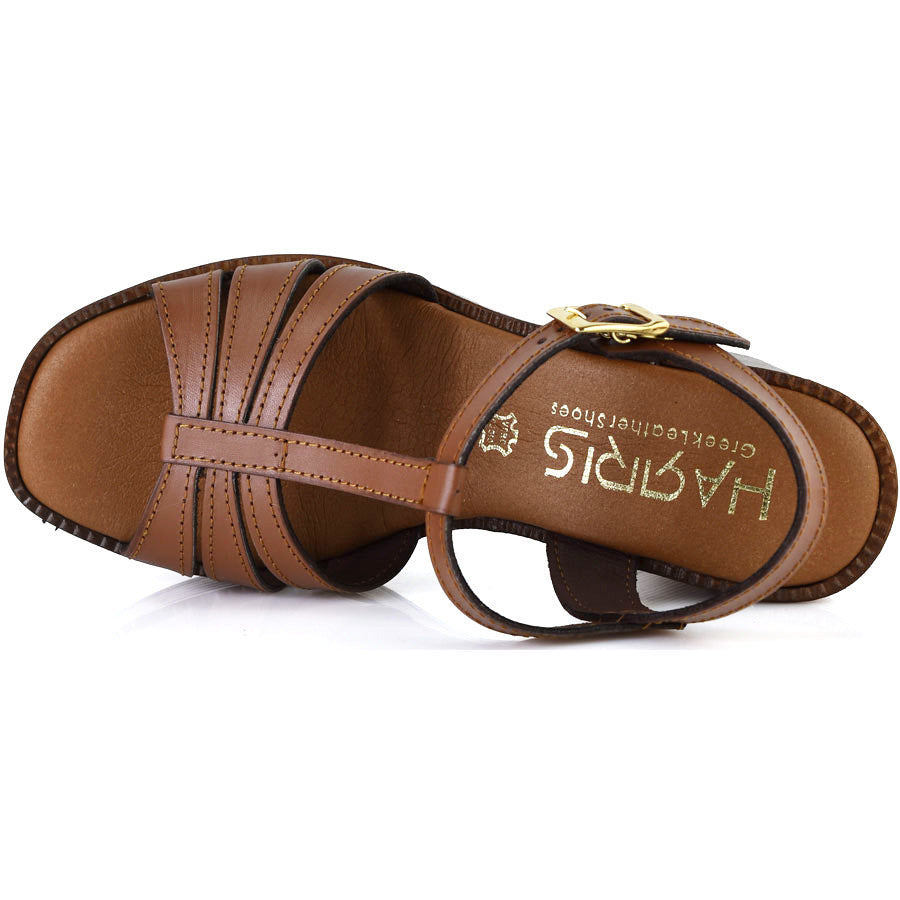 Δερμάτινo ταμπα πέδιλο Harris 513-4305