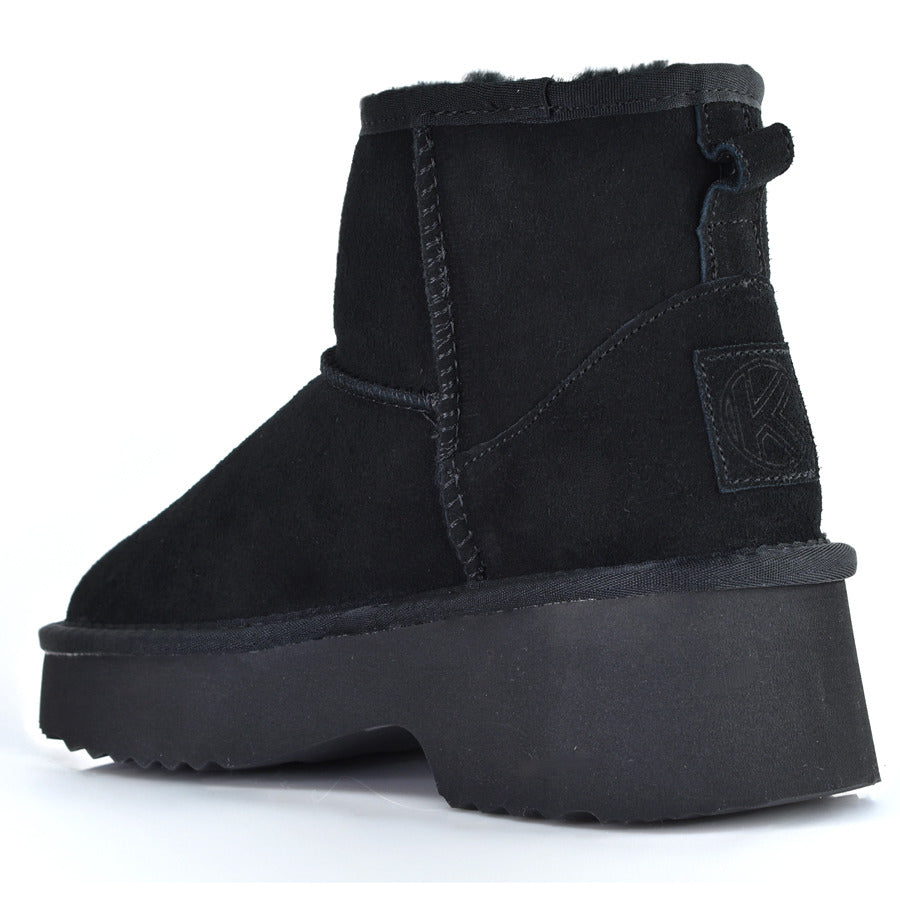 Μαύρο δερμάτινο Australian Boot Kelara 51302