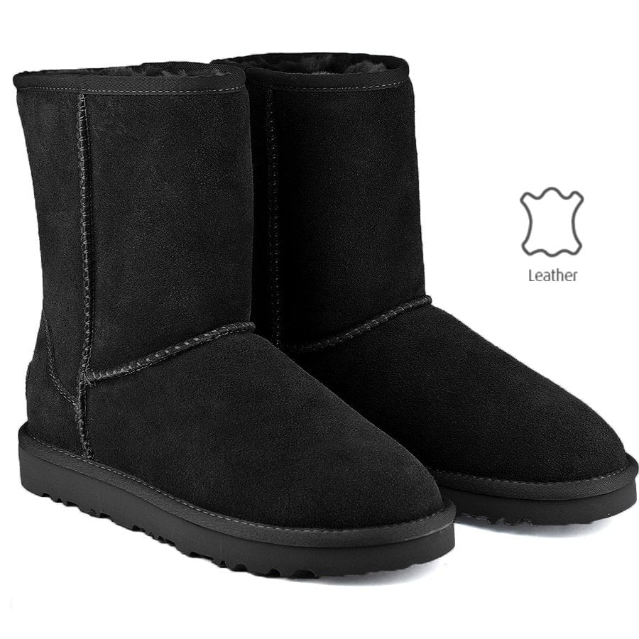 Μαυρο δερμάτινο Australian Boot Classic L7830