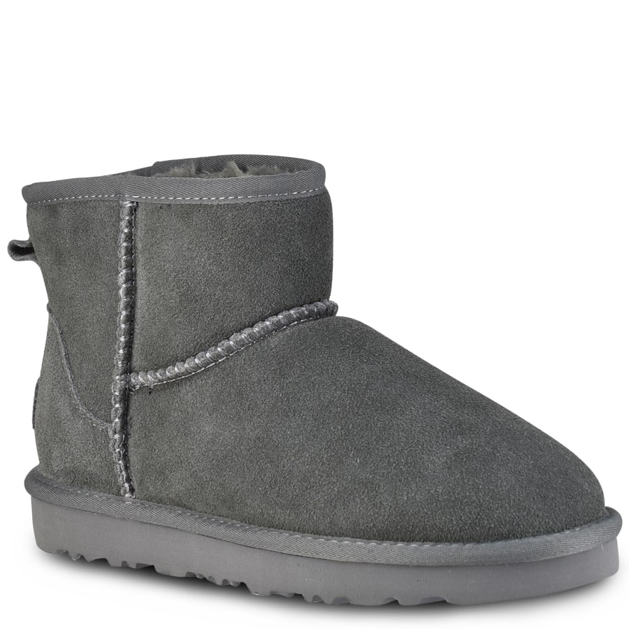 Γκρι χαμηλό δερμάτινο Australian Boot L7854