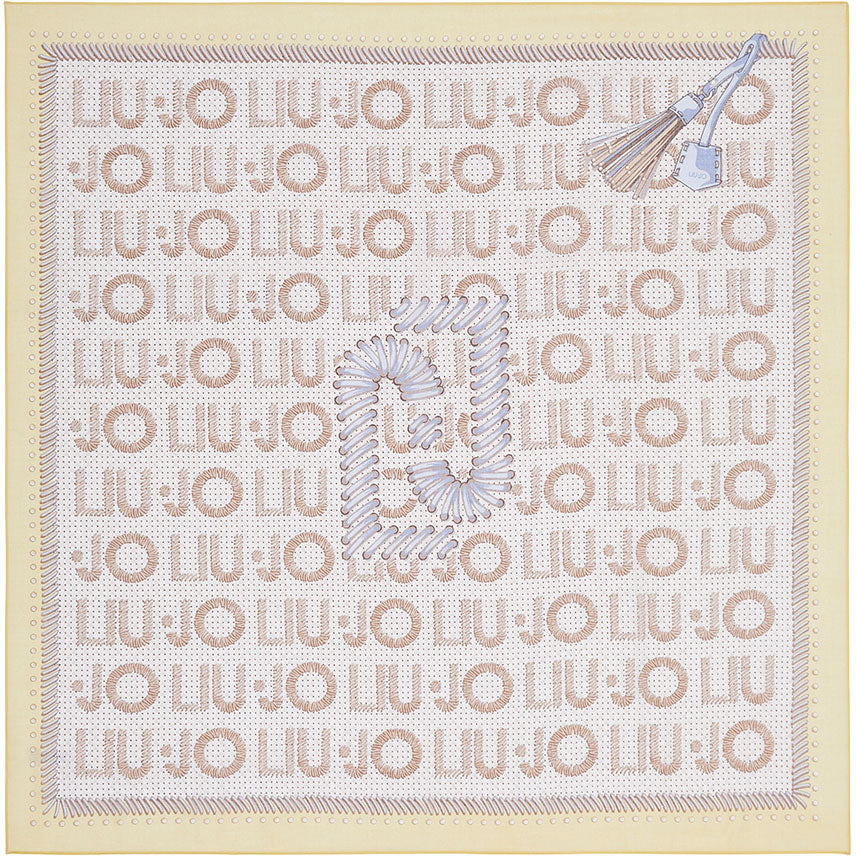 LIU JO μπεζ φουλάρι 2A6037