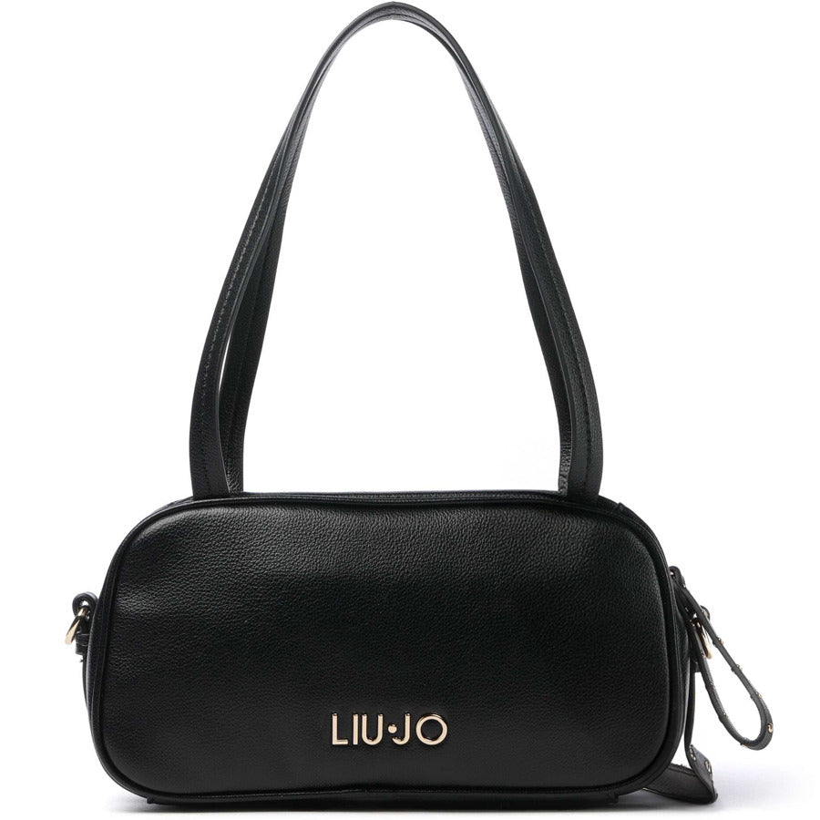 LIU JO μαύρη τσάντα ώμου AA6048