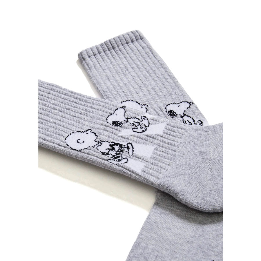 BeSocks γκρι κάλτσες Snoopy Walk