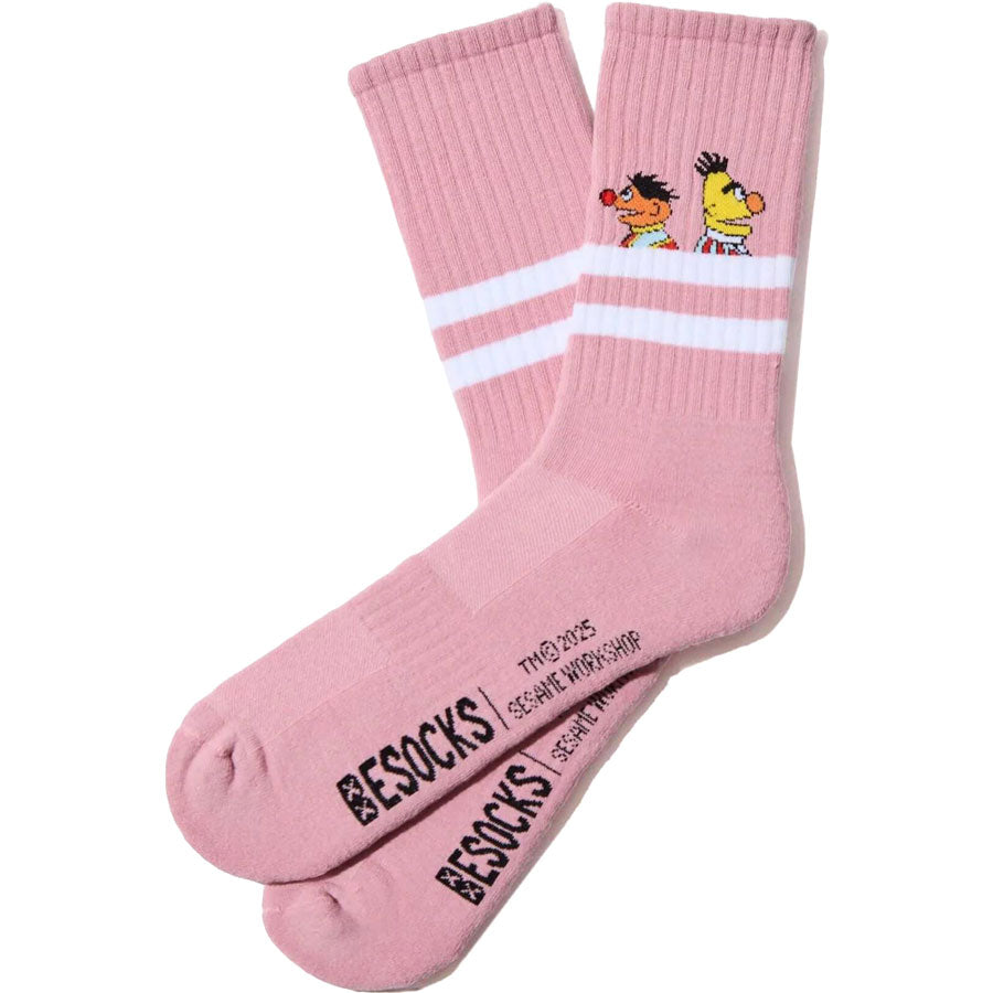 BeSocks ροζ κάλτσες Seasame Stripe
