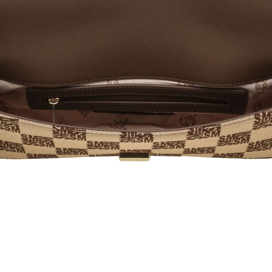 Steve Madden καφέ τσάντα ώμου BTWANG