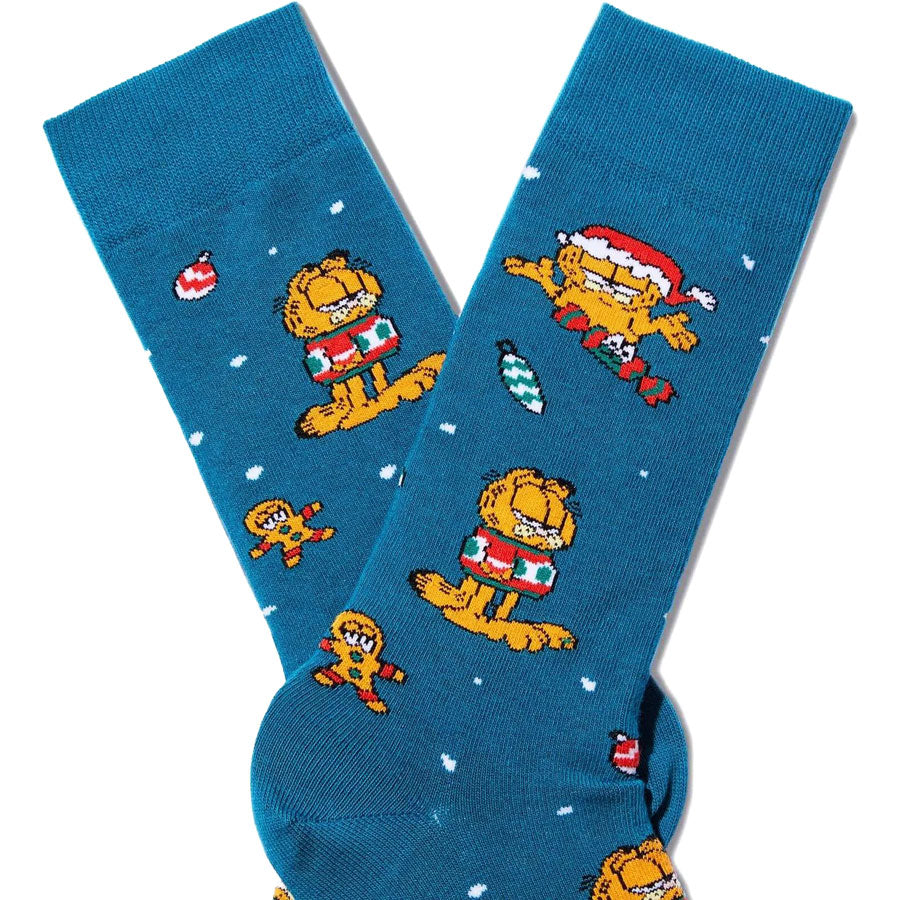 BeSocks μπλε κάλτσες Garfield Snow