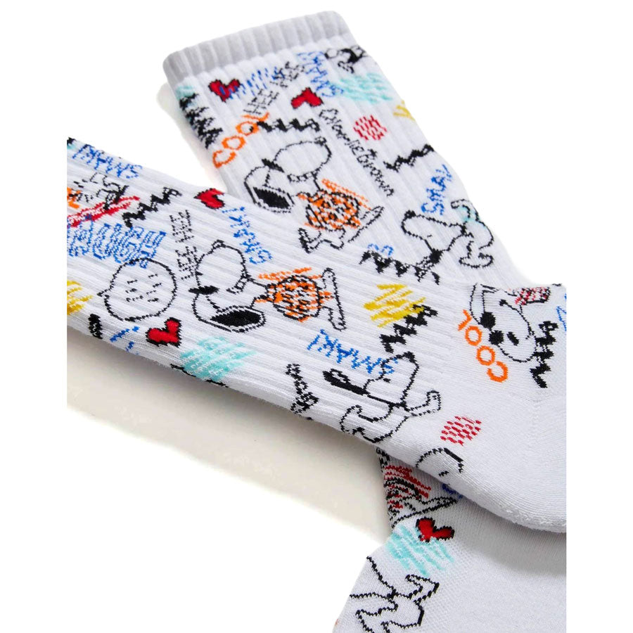 BeSocks λευκές κάλτσες Snoopy Urban