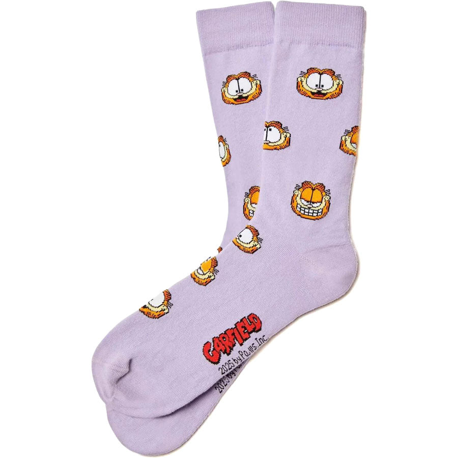 BeSocks μωβ κάλτσες Garfield