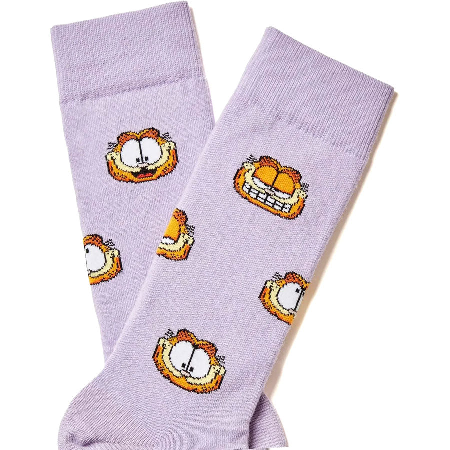 BeSocks μωβ κάλτσες Garfield