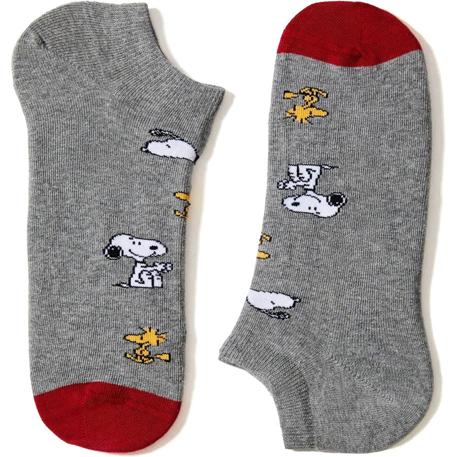 BeSocks γκρι κοντές κάλτσες BeSnoopy