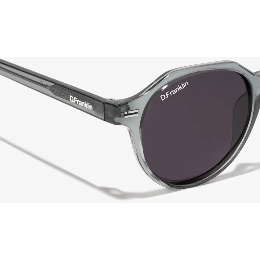 D. Franklin γυαλία ηλίου Ultra Light S Round Crystal Grey - Black