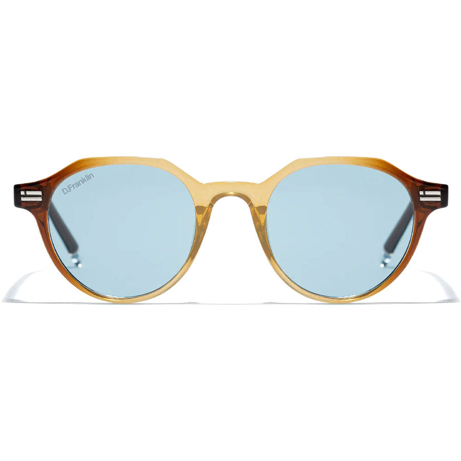 D. Franklin γυαλία ηλίου Ultra Light S Round Crystal Brown - Blue