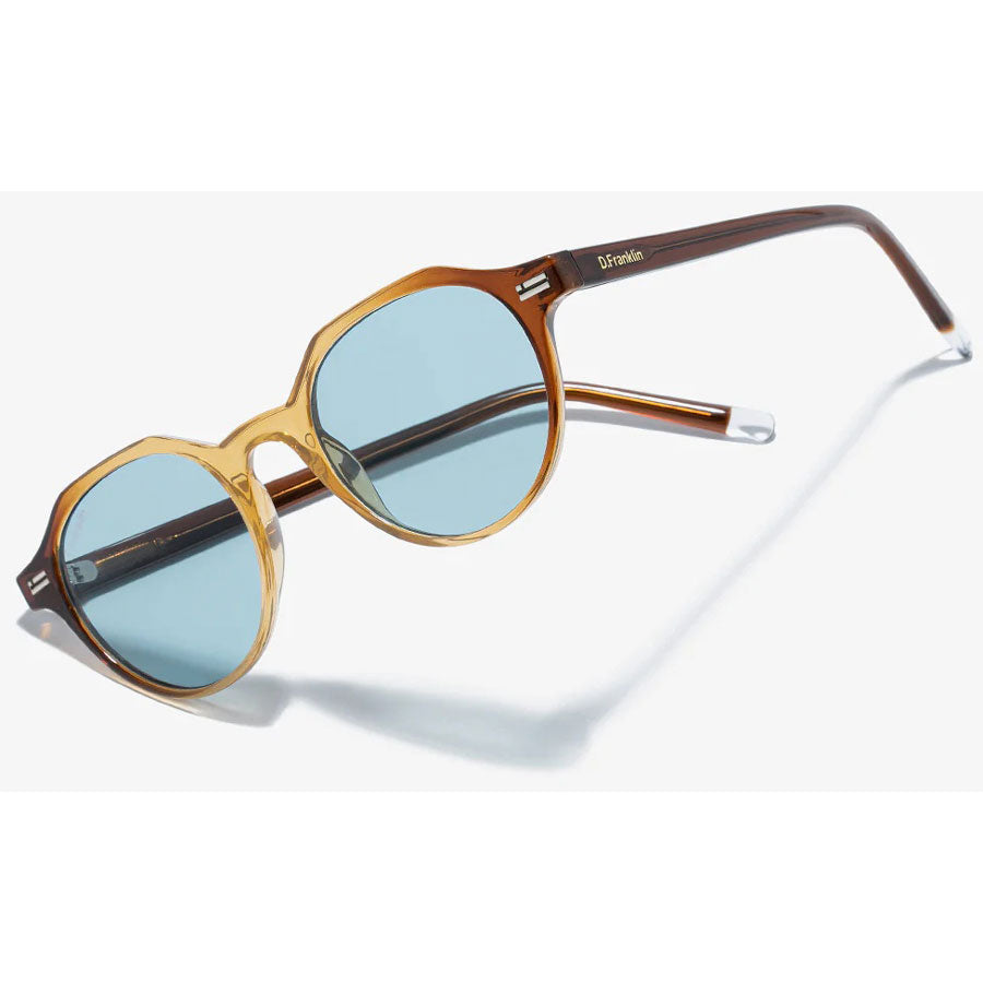 D. Franklin γυαλία ηλίου Ultra Light S Round Crystal Brown - Blue
