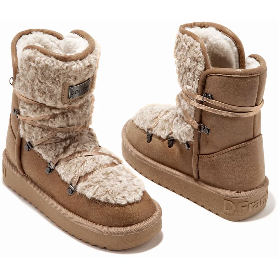 D.Franklin μπεζ snow Boot 370004