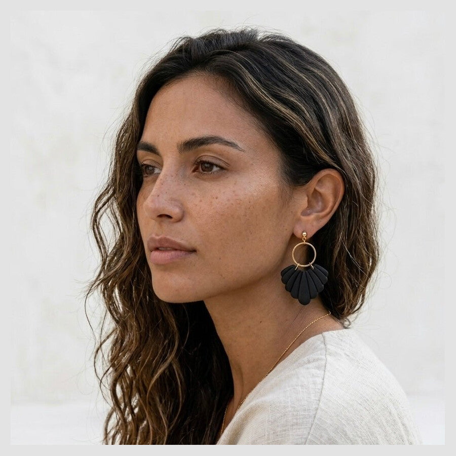 Duestelle σκουλαρίκια με επιχρύσωση 18K CLEO