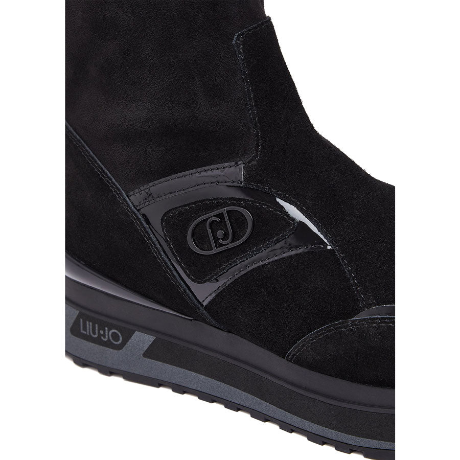 LIU JO δερμάτινο sneaker/ μποτάκι MAXI WONDER