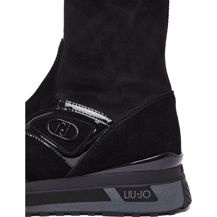 LIU JO δερμάτινο sneaker/ μποτάκι MAXI WONDER